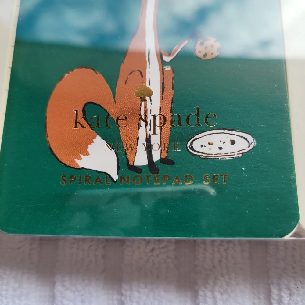 Kate Spade New York Spiral Notepad Set - Festive Foxes